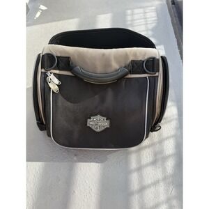 Harley-Davidson Motorcycle Travel Bag with Rain Cover – Black/Beige